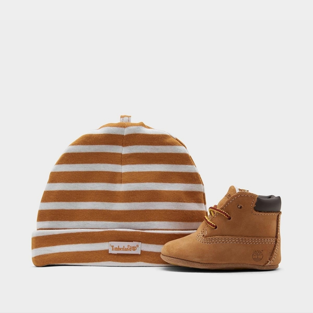 INFANT TIMBERLAND BOOTS WITH HAT